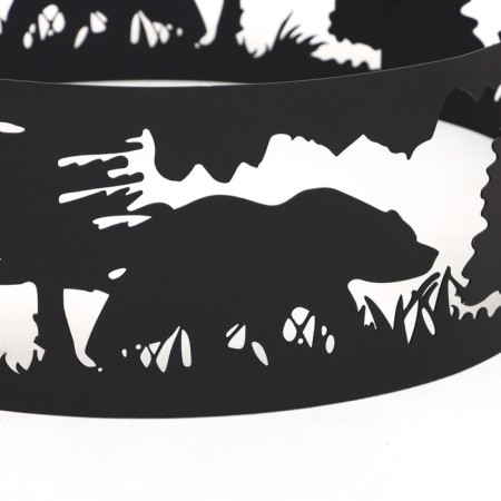 The collapsible “taiga” ring for a fire, 60 x 20 cm, metal thickness 1.5 mm-4
