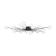 Freya FR5242CL-24B1 Celebrity ceiling lamp, 1198x1198x113 mm, G4, 24x3W, black color