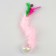 Toy "Ball with a long tail", ball 4.2 cm, pink
