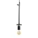 Bayerlux lamp "Figure 1" E27 40W Black 35x15 cm
