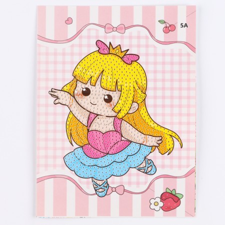 Diamond embroidery with partial filling of Haruka, 13.7 × 18.3 cm, cardboard-2