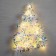 Garland "tinsel" 1 m dew, ip20, mother -of -pearl thread, 22 LED, 6 layers, d = 5 cm, glow warm white, CR2032x2
