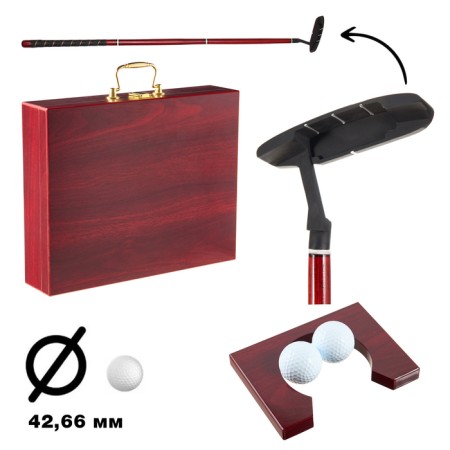 Golf "Premier", in a wooden case, 25.5 x 32.5 cm