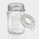 Glass Bank for bulk products with a Cornered Bug Castle, 250 ml, 8.5 × 6 × 11.5 cm