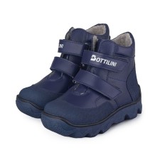 Baby boots, size 24, dark blue color