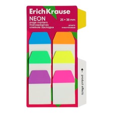 Bookmarks with adhesive edge plastic 25x38 mm, Erichkrause 