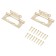Loop Plug without insert MCL 4x3x2 mm SGP Box 2 mm, color mat. Golden 2 pcs