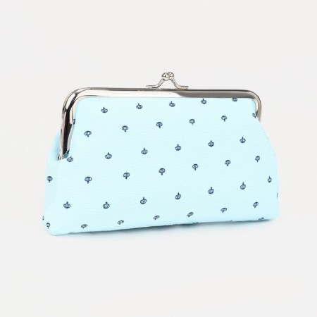 Cosmetic bag on the farmar, blue color