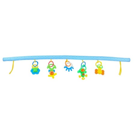 Soft game is soft on the crib, stroller "Elephant", 46 - 68 cm, rattles, 5 toys, crumb me-6