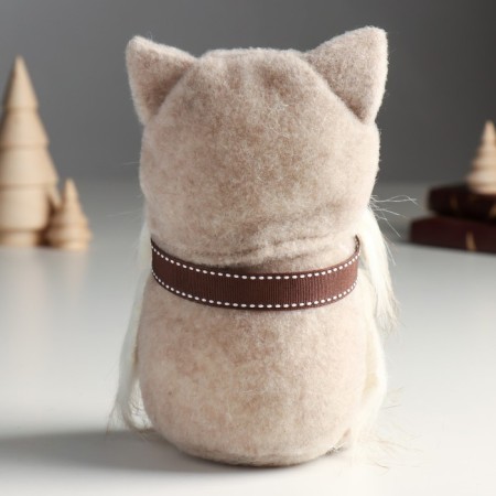 Interior doll "Beige cat" 6x8x21 cm-2