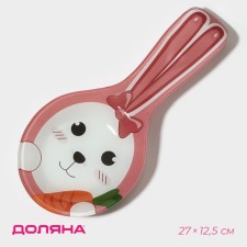 Glass stand under a spoon of the shade 