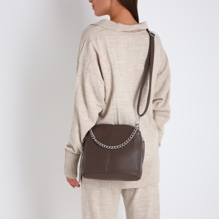 Love bag with lightning, brown color-6