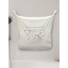 Organizer in a bath on suction “The whole world in your hands”, for storing toys and trifles, size 33x39 cm