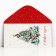 Elubicular envelope "Christmas tree", 16.5 x 8 cm, New Year