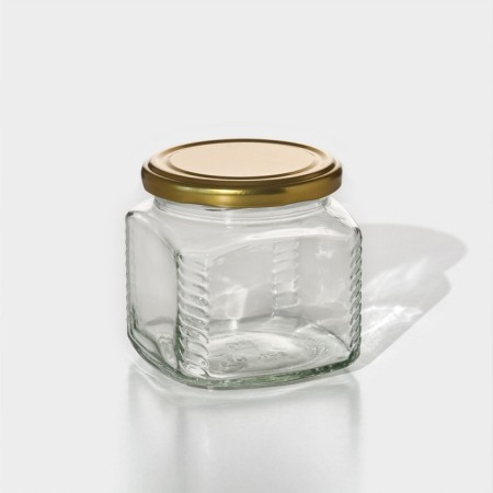 A set of glass jars with a conservation lid, TO-82 mm, for candles, 0.39 l, 6 pcs-1