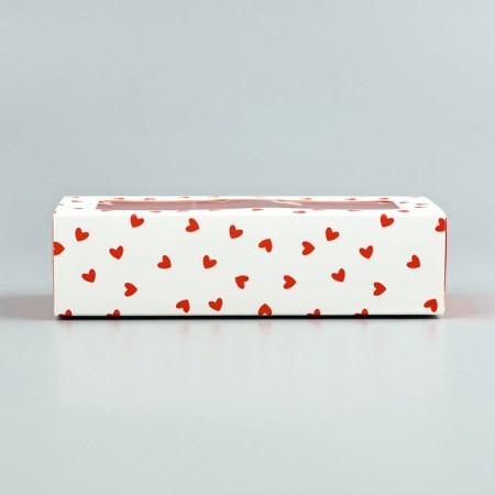Box for 3 sweets with cells "Hearts", 13 x 3 x 5.5 cm-3