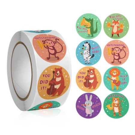 Stick Paper "Mushrooms" D = 2.5 cm 500 pcs in a rolon 3x6x6 cm