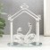 Souvenir glass "Two swan under the roof" Transparent 5.2x8.2x10.5 cm