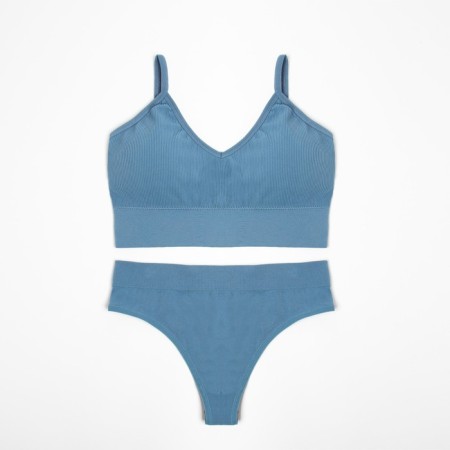 Female set (top, panties) Blue color, rr 42-44