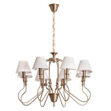 AGIO chandelier, 8x40W E14, color copper