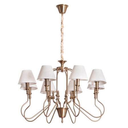 AGIO chandelier, 8x40W E14, color copper