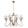 AGIO chandelier, 8x40W E14, color copper