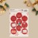 Paper stickers for gifts "Post", 14 x 21 cm, New Year