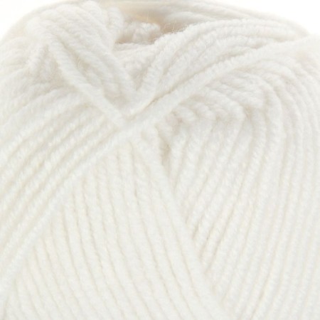 Yarn "Superlana Midi" 25% wool, 75% acrylic 170m/100g (55 white)-1