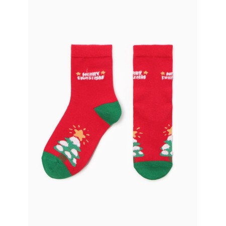 Children's socks "New Year's assorted", color mix, size 18-4
