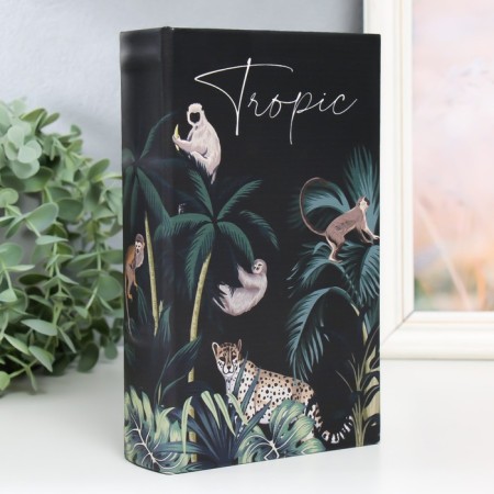 Safe Broke Tree leatherette "Beasts in the Tropics" 21x13x5 cm