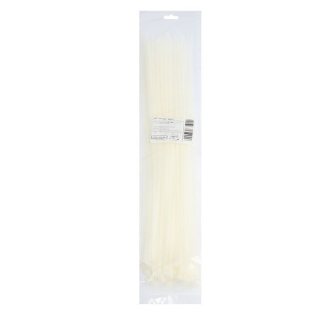 Nylon clamp, plastic, 4.8x500 mm, white, in packaging 100 pcs.-1