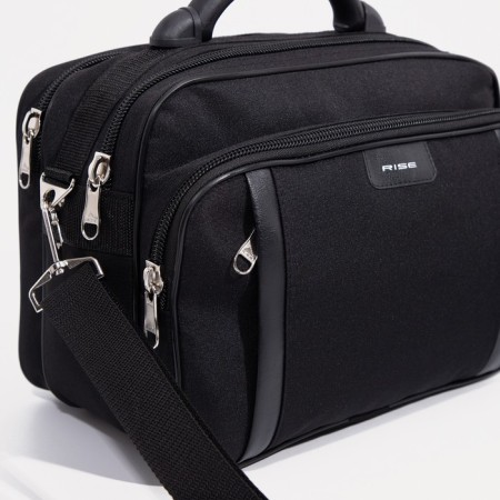 Male bag, rise, black color-4