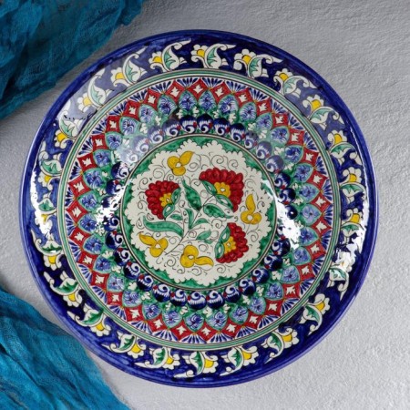 Buditsa Rishtan ceramics "Patterns", 28 cm, mix-4