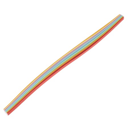 Quilling paper "Rainbow", 10 colors, (set of 100 pcs) 7 mm x 300 mm, 80 g/m2-2