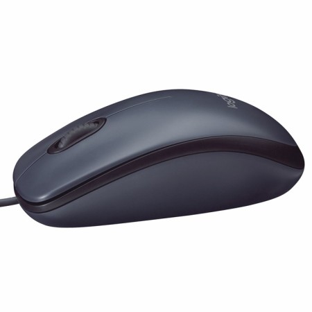 Logitech M90 mouse, wired, optical, 1000 dpi, gray-3