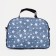 Road bag with lightning, outer pocket, long belt, blue color