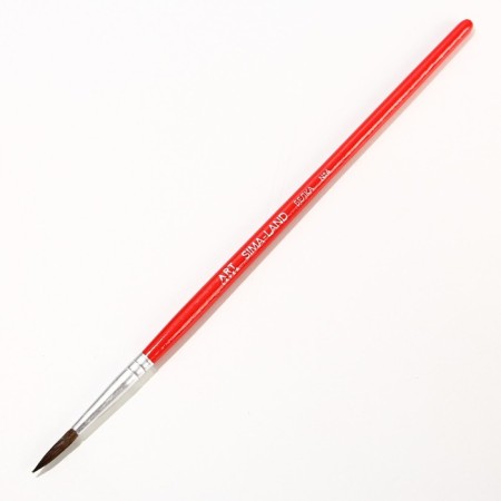 Brush for drawing from hair protein Round No. 4 short handle-1