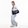 Sports bag with lightning, long belt, black color