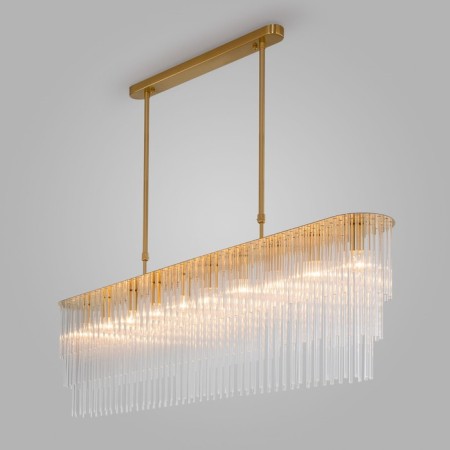 Suspended Bogate’s Allure 488/10, E14, 10x60W, 1200x170x940 mm, brass color-1