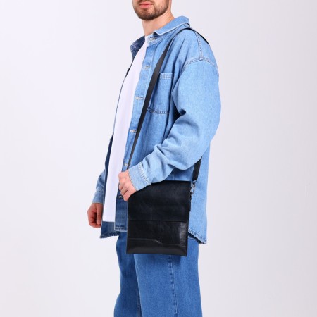 Male bag, black color-7