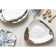 Ceramic plate "FUHEN", 18 x 18 cm, white color