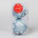 Set of balls plastic D-8 cm, 2 pcs "Snowball" white and white