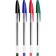 Set of ballpoint pens, 4 pieces, BIC "Cristal Original" Knot 1.0 mm, average letter, blue ink, transparent case