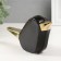 Souvenir ceramics "bird" black with gold 15.5x3.3x9 cm