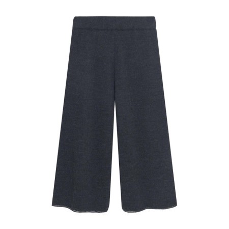 Pants for girls, height 146 cm, graphite color-1