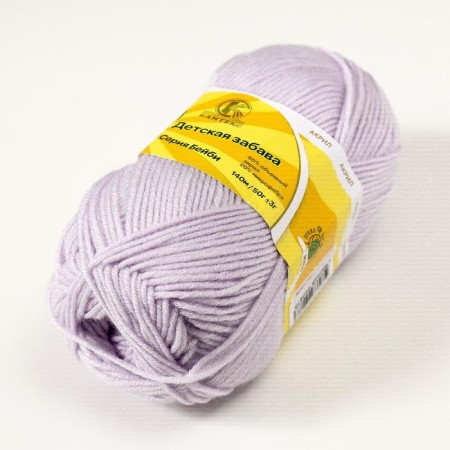 Yarn "Children's Fun" 20% microfiber, 80% acrylic 140m/50g (072 lavender)-1