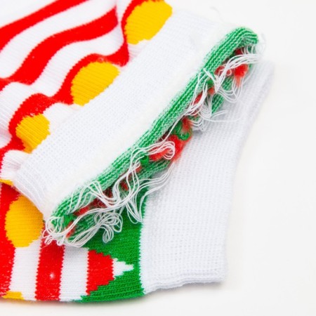 Women's socks "holiday" Color red-white, size 23-25-3
