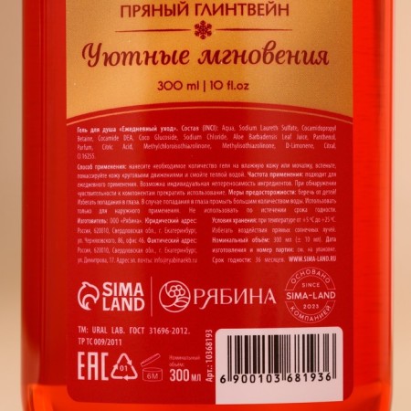 Gift set New Year: shower gel and bath foam, 2x300 ml, New Year-4