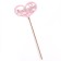 Topper wooden "beloved" pink 13x10 cm