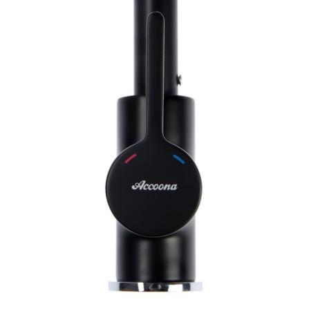 Accoona A9687F shell mixer, single -leaf, pour length 139 mm, black-2